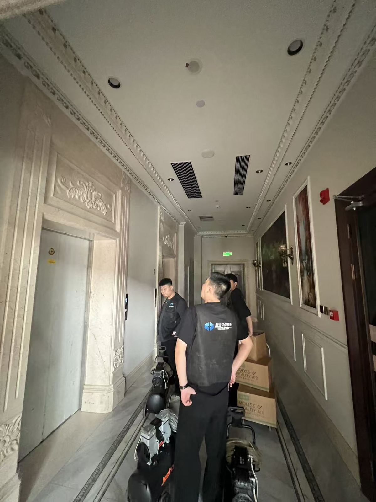 走廊施工准备